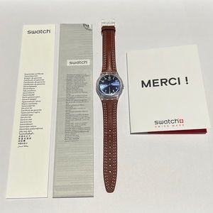 Swatch from Paris with Leather Band